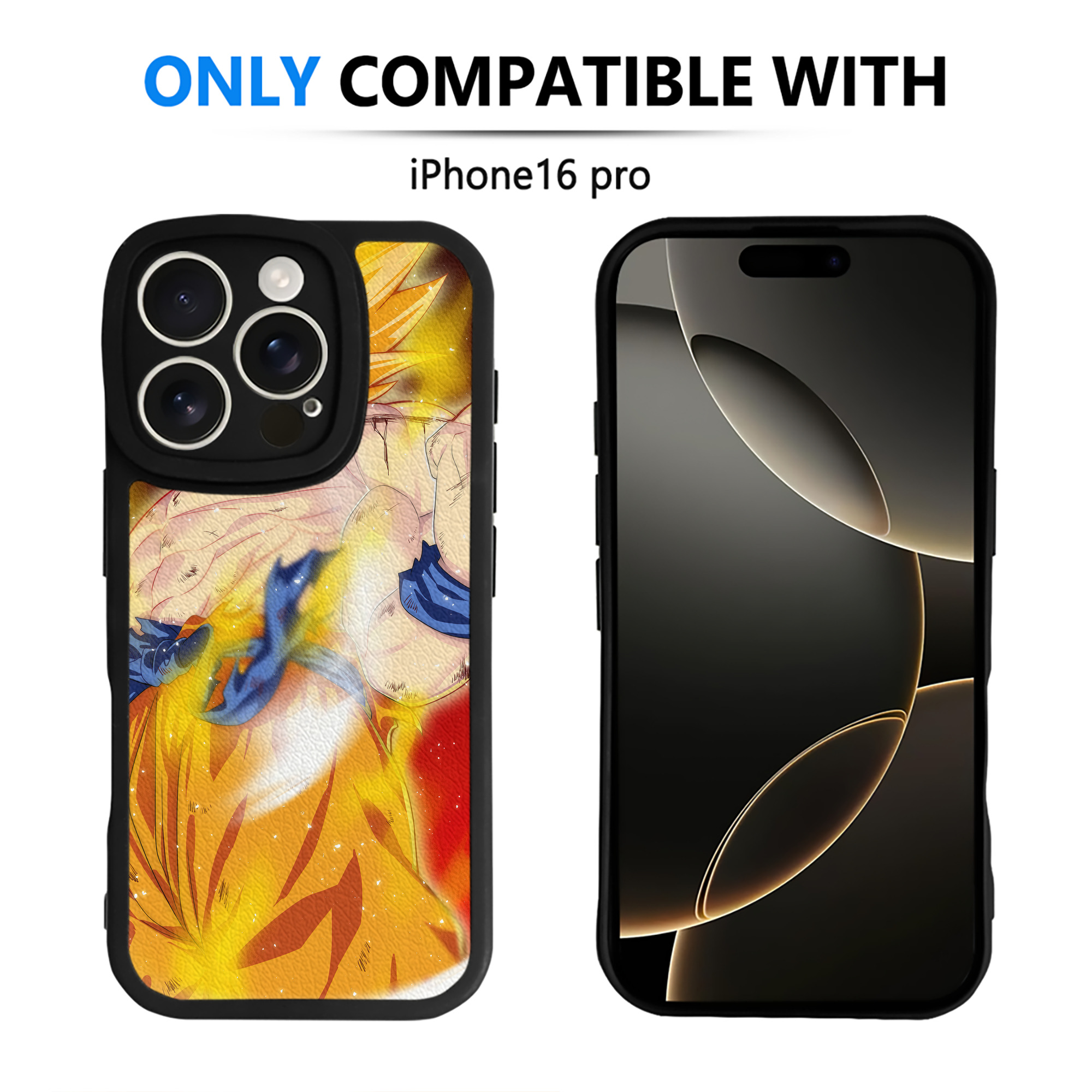 （画像用） ドラゴンボール DRAGON BALL 【iPhone 16シリーズ対応】シリコンスマホケース（レザー調） 材質：シリコン